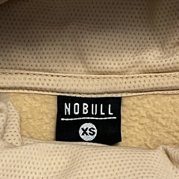 NOBULL/women’s NWT  Tan Sleeveless Hoodie Pullover Vest, size XS - Picture 6 of 7